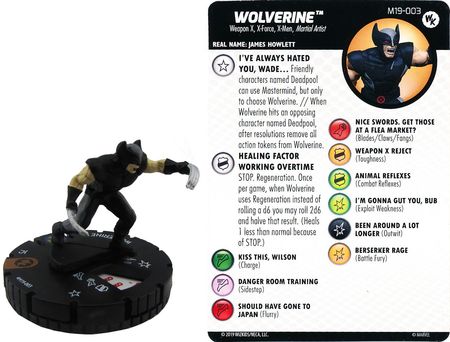 Wolverine #M19-003 WizKids Promo Marvel Heroclix