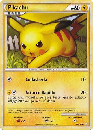 Pikachu Italian 78 123 Common Pikachu Italian 78 123 Common
