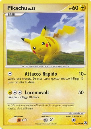 Pikachu Italian 70 100 Common Pikachu Italian 70 100 Common