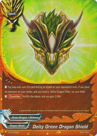 Deity Green Dragon Shield S PR 002EN Foil Promo Future Card Buddyfight Promos Deity Green Dragon Shield S PR 002EN Foil Promo Future Card Buddyfight Promos
