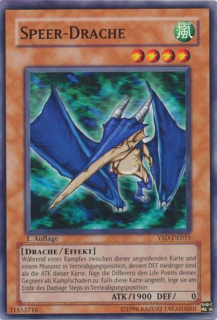 Speer Drache YSD DE015 Common 1st Edition German Yugioh Cards Speer Drache YSD DE015 Common 1st Edition German Yugioh Cards