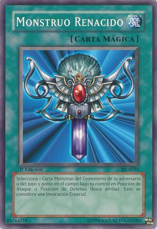 Monstruo Renacido BIJ S035 Common 1st Edition Spanish Yugioh Cards Monstruo Renacido BIJ S035 Common 1st Edition Spanish Yugioh Cards