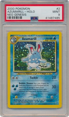 Azumarill 2 111 PSA Mint 9 Holo Unlimited Neo Genesis 7485 Neo Genesis Unlimited Singles Azumarill 2 111 PSA Mint 9 Holo Unlimited Neo Genesis 7485 Neo Genesis Unlimited Singles