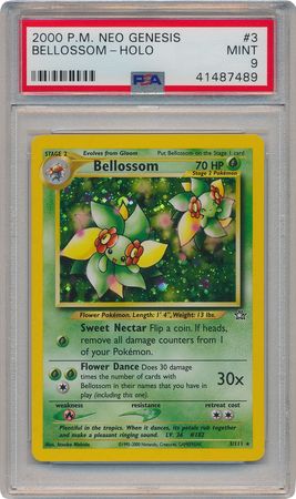 Bellossom 3 111 PSA Mint 9 Holo Unlimited Neo Genesis 7489 Neo Genesis Unlimited Singles Bellossom 3 111 PSA Mint 9 Holo Unlimited Neo Genesis 7489 Neo Genesis Unlimited Singles