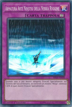 Armatura Arte Ninjitsu dell Nebbia Ruggine SHVA IT030 Super Rare 1st Edition Armatura Arte Ninjitsu dell Nebbia Ruggine SHVA IT030 Super Rare 1st Edition