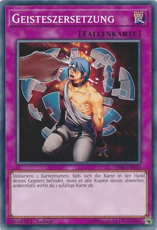 Geisteszersetzung SR06 DE037 Common 1st Edition German Yugioh Cards Geisteszersetzung SR06 DE037 Common 1st Edition German Yugioh Cards