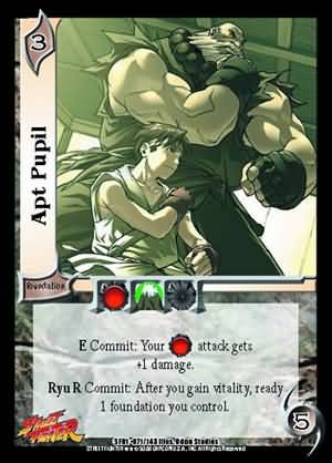 Apt Pupil SF01 071 Common UFS UFS SF01 Street Fighter Singles Apt Pupil SF01 071 Common UFS UFS SF01 Street Fighter Singles