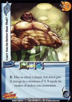 Can t You Do Better Than That SF02 039 Common UFS UFS SF02 World Warriors Singles Can t You Do Better Than That SF02 039 Common UFS UFS SF02 World Warriors Singles