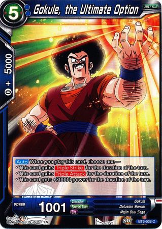 Gokule the Ultimate Option BT6 038 Common Destroyer Kings Non Foil Singles Gokule the Ultimate Option BT6 038 Common Destroyer Kings Non Foil Singles