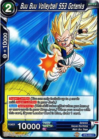 Buu Buu Volleyball SS3 Gotenks BT6 039 Common Destroyer Kings Non Foil Singles Buu Buu Volleyball SS3 Gotenks BT6 039 Common Destroyer Kings Non Foil Singles