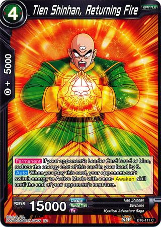 Tien Shinhan Returning Fire BT6 111 Common Destroyer Kings Non Foil Singles Tien Shinhan Returning Fire BT6 111 Common Destroyer Kings Non Foil Singles