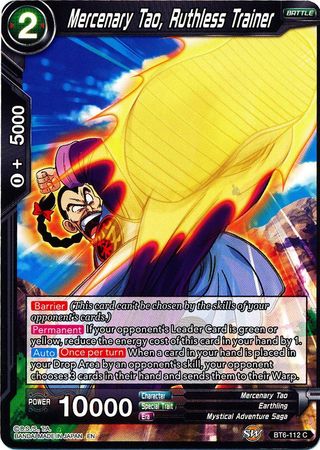 Mercenary Tao Ruthless Trainer BT6 112 Common Mercenary Tao Ruthless Trainer BT6 112 Common