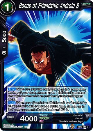 Bonds of Friendship Android 8 BT6 114 Common Destroyer Kings Non Foil Singles Bonds of Friendship Android 8 BT6 114 Common Destroyer Kings Non Foil Singles
