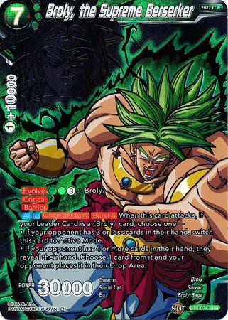 Broly the Supreme Berserker BT6 074 Special Rare SPR Destroyer Kings Foil Singles Broly the Supreme Berserker BT6 074 Special Rare SPR Destroyer Kings Foil Singles