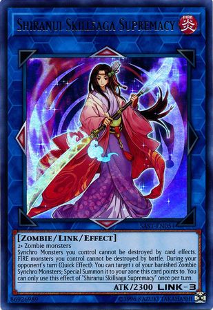 Shiranui Skillsaga Supremacy SAST EN054 Ultra Rare Unlimited Shiranui Skillsaga Supremacy SAST EN054 Ultra Rare Unlimited
