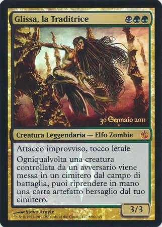 Glissa la Traditrice Glissa the Traitor Prerelease Promo Italian Mirrodin Besieged Italian Singles Glissa la Traditrice Glissa the Traitor Prerelease Promo Italian Mirrodin Besieged Italian Singles
