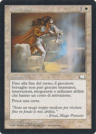 Quiescenza Abeyance Weatherlight Italian Quiescenza Abeyance Weatherlight Italian