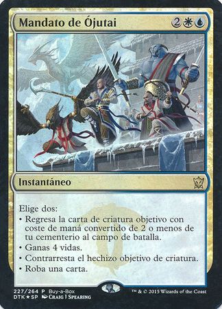 Mandato de Ojutai Ojutai s Command Buy a Box Promo Spanish Dragons of Tarkir Spanish Singles Mandato de Ojutai Ojutai s Command Buy a Box Promo Spanish Dragons of Tarkir Spanish Singles