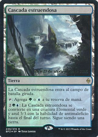 Cascada estruendosa Lumbering Falls Prerelease Promo Spanish Battle for Zendikar Spanish Singles Cascada estruendosa Lumbering Falls Prerelease Promo Spanish Battle for Zendikar Spanish Singles