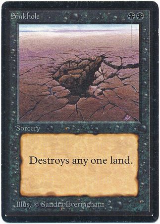 Sinkhole Poor 20766 Beta Beta Magic Cards Singles Sinkhole Poor 20766 Beta Beta Magic Cards Singles