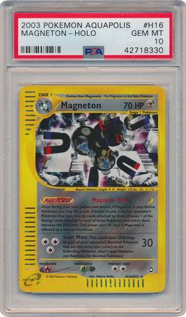 Magneton H16 H32 PSA GEM MT 10 Holo Rare Aquapolis 8330 Aquapolis Singles Magneton H16 H32 PSA GEM MT 10 Holo Rare Aquapolis 8330 Aquapolis Singles