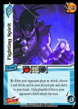 Fighting Spirit SF01 112 Common UFS UFS SF01 Street Fighter Singles Fighting Spirit SF01 112 Common UFS UFS SF01 Street Fighter Singles