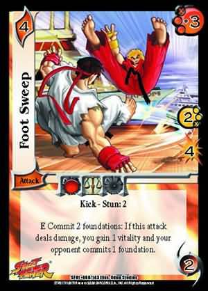 Foot Sweep SF01 060 Common UFS UFS SF01 Street Fighter Singles Foot Sweep SF01 060 Common UFS UFS SF01 Street Fighter Singles