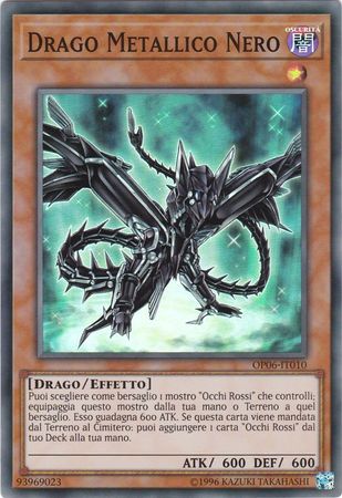 Drago Metallico Nero OP06 IT010 Super Rare Drago Metallico Nero OP06 IT010 Super Rare