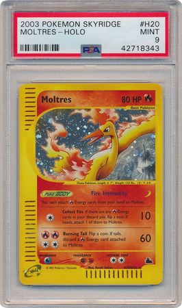 Moltres H20 H32 PSA Mint 9 Holo Rare Skyridge 8343 Skyridge Singles Moltres H20 H32 PSA Mint 9 Holo Rare Skyridge 8343 Skyridge Singles