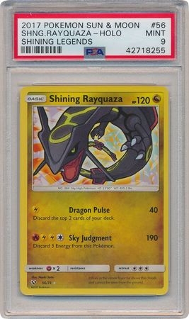 Shining Rayquaza 56 73 PSA Mint 9 Holo Rare Shining Legends 8255 Sun Moon Shining Legends Singles Shining Rayquaza 56 73 PSA Mint 9 Holo Rare Shining Legends 8255 Sun Moon Shining Legends Singles