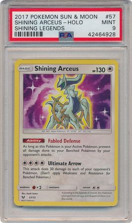 Shining Arceus 57 73 PSA Mint 9 Holo Rare Shining Legends 4928 Sun Moon Shining Legends Singles Shining Arceus 57 73 PSA Mint 9 Holo Rare Shining Legends 4928 Sun Moon Shining Legends Singles