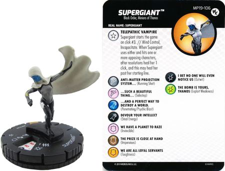 Supergiant MP19 106 WKO Promo Marvel Heroclix Heroclix WizKids Open Promos Supergiant MP19 106 WKO Promo Marvel Heroclix Heroclix WizKids Open Promos