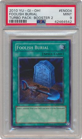 Foolish Burial TU02 EN004 PSA Mint 9 Super Rare TU02 4542 Turbo Pack 2 TU02 Foolish Burial TU02 EN004 PSA Mint 9 Super Rare TU02 4542 Turbo Pack 2 TU02