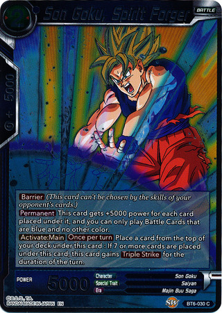 Son Goku Spirit Forger BT6 030 Foil Common Destroyer Kings Foil Singles Son Goku Spirit Forger BT6 030 Foil Common Destroyer Kings Foil Singles