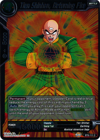 Tien Shinhan Returning Fire BT6 111 Foil Common Destroyer Kings Foil Singles Tien Shinhan Returning Fire BT6 111 Foil Common Destroyer Kings Foil Singles