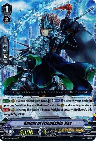 Knight of Friendship Kay V BT03 007EN Triple Rare RRR Knight of Friendship Kay V BT03 007EN Triple Rare RRR