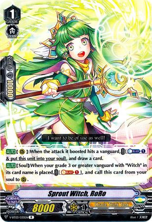 Sprout Witch RoRo V BT03 030EN Rare R R Sprout Witch RoRo V BT03 030EN Rare R R