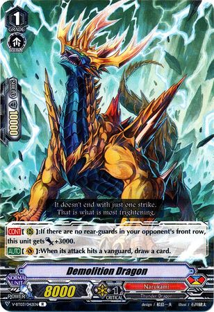 Demolition Dragon V BT03 042EN Rare R Demolition Dragon V BT03 042EN Rare R