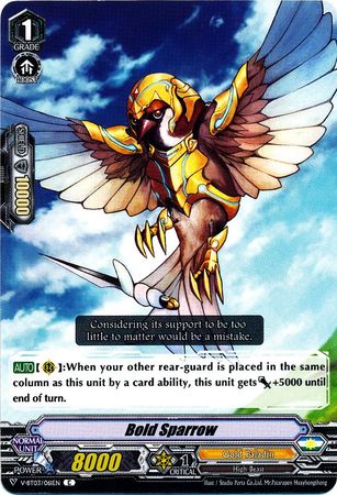 Bold Sparrow V BT03 061EN Common C V Booster Set 3 Miyaji Academy CF Club Singles Bold Sparrow V BT03 061EN Common C V Booster Set 3 Miyaji Academy CF Club Singles