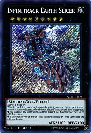 Infinitrack Earth Slicer INCH EN009 Secret Rare 1st Edition The Infinity Chasers Singles Infinitrack Earth Slicer INCH EN009 Secret Rare 1st Edition The Infinity Chasers Singles