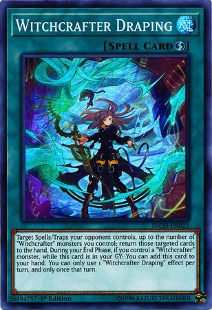 Yugioh Cards Witchcrafter Draping Infinity Chasers 1st Edition INCH-EN023 NM 