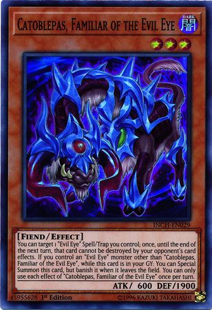 Catoblepas Familiar of the Evil Eye INCH EN029 Super Rare 1st Edition Catoblepas Familiar of the Evil Eye INCH EN029 Super Rare 1st Edition