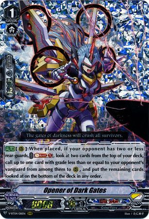 Opener of Dark Gates V BT04 011EN Triple Rare RRR V Booster Set 4 Vilest Deletor Singles Opener of Dark Gates V BT04 011EN Triple Rare RRR V Booster Set 4 Vilest Deletor Singles