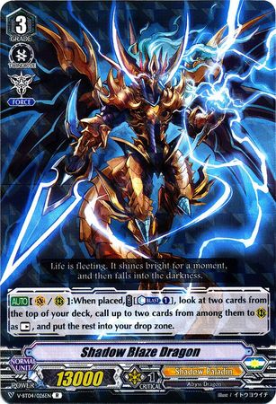 Shadow Blaze Dragon V BT04 026EN Rare RR V Booster Set 4 Vilest Deletor Singles Shadow Blaze Dragon V BT04 026EN Rare RR V Booster Set 4 Vilest Deletor Singles