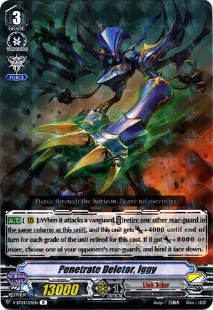 Penetrate Deletor Iggy V BT04 031EN Rare RR V Booster Set 4 Vilest Deletor Singles Penetrate Deletor Iggy V BT04 031EN Rare RR V Booster Set 4 Vilest Deletor Singles