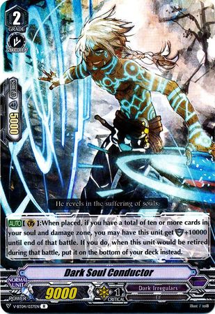 Dark Soul Conductor V BT04 037EN Rare RR V Booster Set 4 Vilest Deletor Singles Dark Soul Conductor V BT04 037EN Rare RR V Booster Set 4 Vilest Deletor Singles