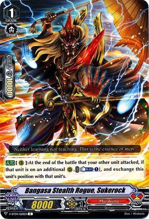 Bangasa Stealth Rogue Sukerock V BT04 060EN Common C V Booster Set 4 Vilest Deletor Singles Bangasa Stealth Rogue Sukerock V BT04 060EN Common C V Booster Set 4 Vilest Deletor Singles