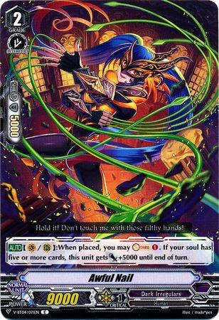 Awful Nail V BT04 071EN Common C V Booster Set 4 Vilest Deletor Singles Awful Nail V BT04 071EN Common C V Booster Set 4 Vilest Deletor Singles