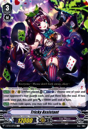 Tricky Assistant V BT04 077EN Common C V Booster Set 4 Vilest Deletor Singles Tricky Assistant V BT04 077EN Common C V Booster Set 4 Vilest Deletor Singles
