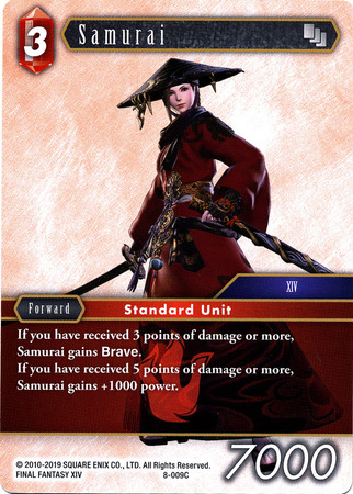 Samurai 8 009C Common Opus VIII Collection Singles Samurai 8 009C Common Opus VIII Collection Singles